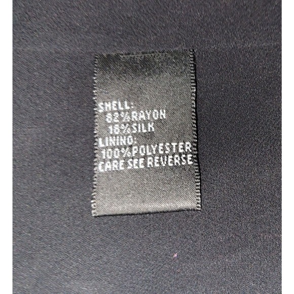 Carmen Marc Valvo Size 2x Bell Sleeve Cowl Neck Paisley Velvet Top Blouse Gothic - Picture 11 of 12